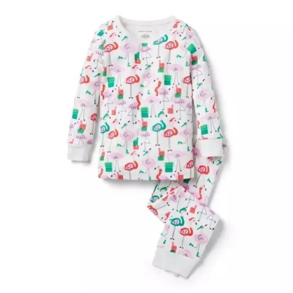 Janie and Jack GOOD NIGHT PAJAMAS IN FLAMINGO GIFTS